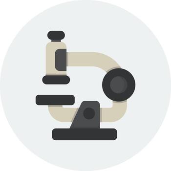 icono de vector de microscopio