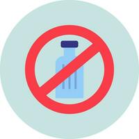 No Alcohol Vector Icon