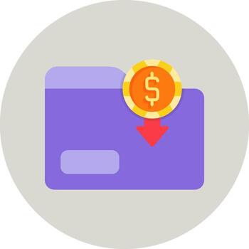 icono de vector de carpeta