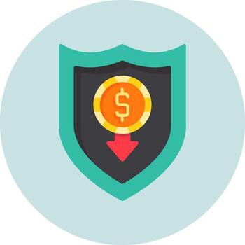 icono de vector de escudo