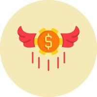 Flying Money Vector Icon