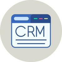 icono de vector de crm