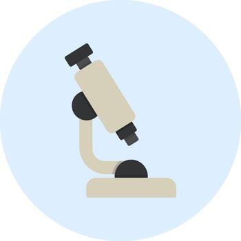 icono de vector de microscopio