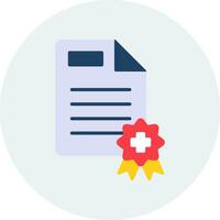 Medical Certificate Vector Icon