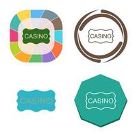 Casino Sign Vector Icon