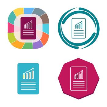 icono de vector de archivos de datos únicos