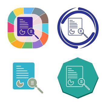 icono de vector de estudio de caso único