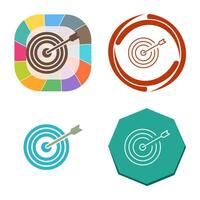 Unique Dartboard Vector Icon