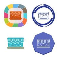 Unique Cream Cake Vector Icon