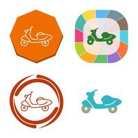 icono de vector de scooter