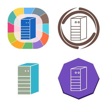 icono de vector de red de servidor