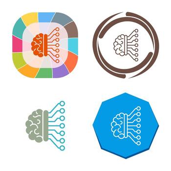 Machine Learning Vector Icon