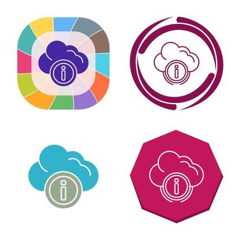 icono de vector de computación en la nube
