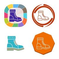 icono de vector de botas