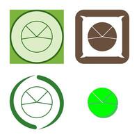 Pie Chart Analysis Vector Icon
