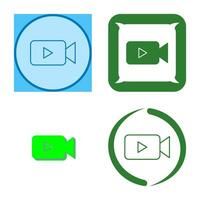 Unique Video Vector Icon