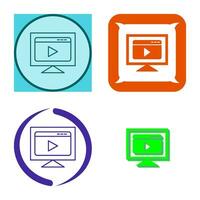 Video Streaming Vector Icon