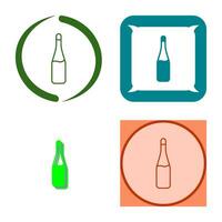 icono de vector de botella de champán