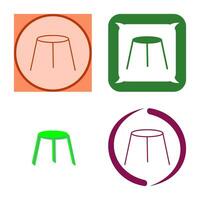 Unique Stool Vector Icon