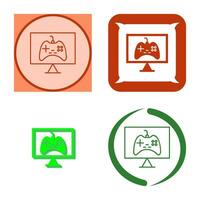 Unique Online Games Vector Icon