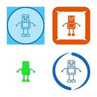 Unique Robot Vector Icon