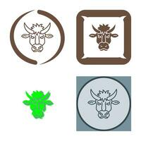 icono de vector de bisonte