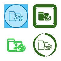 Infected Files Vector Icon