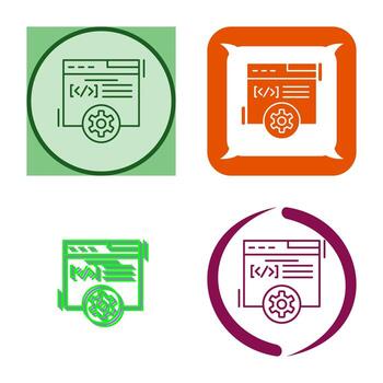 icono de vector de desarrollo web