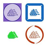 Pyramid Graph Vector Icon