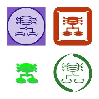 icono de vector de datos estructurados