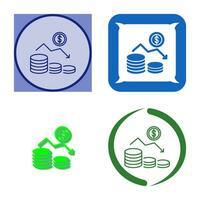 Money Loss Vector Icon