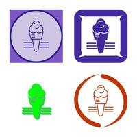 icono de vector de helado