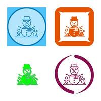 Snowman Vector Icon