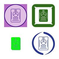 Office Card Vector Icon