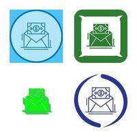 Mail Coin Vector Icon