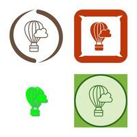 Hot Air Baloon Vector Icon