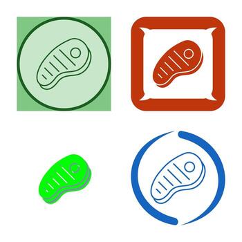 icono de vector de carne