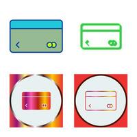 Unique Credit Card Vector Icon