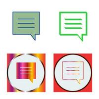 Unique Single Chat Bubble Vector Icon