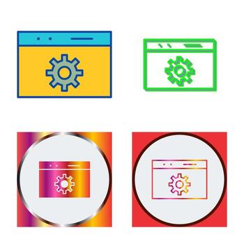 icono de vector de optimización web único