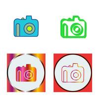 Unique DSLR Camera Vector Icon