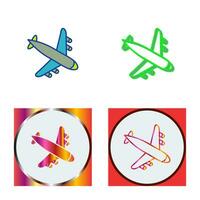 Landing Airplane Vector Icon