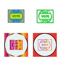 Vote Sticker Vector Icon