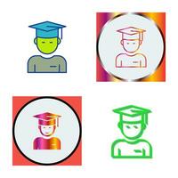 Graduate Student Vector Icon