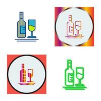 White Wine Vector Icon