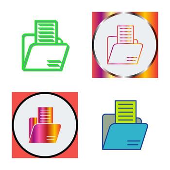 icono de vector de carpeta