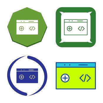 icono de vector de código limpio único
