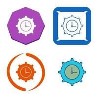 Time Settings Vector Icon