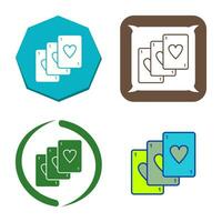 Unique Deck of Cards Vector Icon