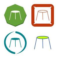 Unique Stool Vector Icon